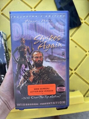 Django Strikes Again VHS 1999 Collector's Edition Anchor Bay Franco Nero SIGNED - Image 1 of 4