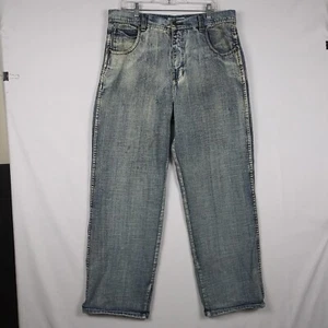 Vintage PJ Mark Jeans Straight Baggy Mens Size 36 x 32 Relaxed Hip Hop Skater - Picture 1 of 9