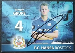 5514 Tommy Grupe FC Hansa Rostock Autogrammkarte 2015/16 original signiert - Picture 1 of 1