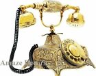 Victorian Brass Rotary Dial Working Telephone gift new Vintage Antique Beautiful