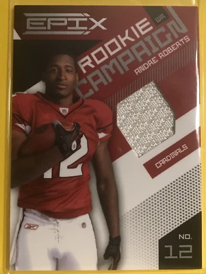 Andre Roberts 2010 Epix Rookie Campaign Materials Jersey #27 Cardinals 291/499 - Image 1 of 2