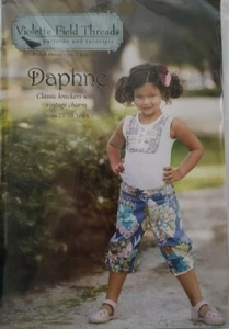  Daphne Knickers Paper Sewing Pattern by Violette Field Threads 2T-10YRS - Picture 1 of 6