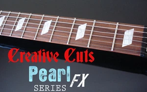 Parallelogram MOP Fret Marker Inlay Decals for Epiphone Dot or ANY BASS & GUITAR - Picture 1 of 4