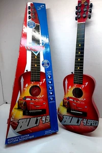 Disney Pixar Cars Jugend Kunststoff 6-saitige Akustikgitarre erster Akt 2013 sehr guter Zustand - Bild 1 von 8