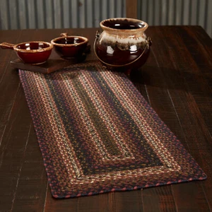 Table Runner Beckham Jute Country 13x36 Rect Braided Kitchen Decor VHC Brands - Picture 1 of 5