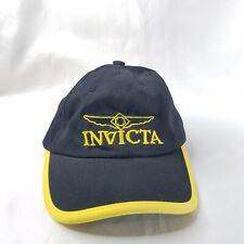 Invicta Watch Strap Back Adjustable Embroidered Black/Yellow Cap Hat