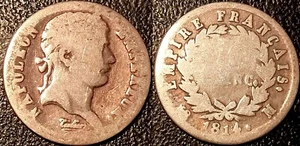 Napoleon Ier - Halber Franc Silber 1814 M, Toulouse! F #178/65 - Picture 1 of 1
