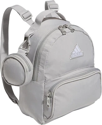 adidas Gir's/Women's Grey Two/Silver Must-Have Mini Backpack (5157760) - NWT - Image 1 of 4