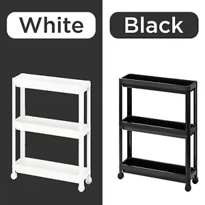 4 Tier Plastic Ikea Shelving Home Storage Unit Shelves Racks Garage Organiser - Picture 1 of 6