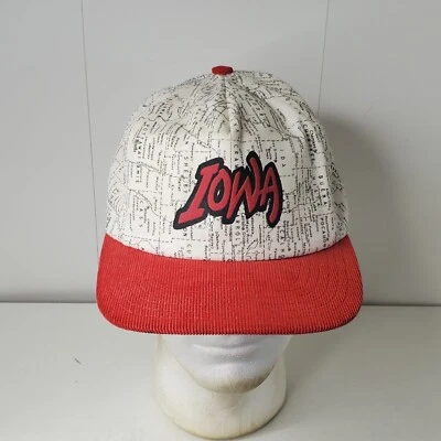 De colección Mapa del Estado de Iowa Gorra de Béisbol Gorra Postal EE. UU. Carretera Foto 1 de 4