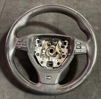 2012 BMW 750i F01 3 Spoke M Series Steering Wheel Leather OEM  - Image 1 of 4