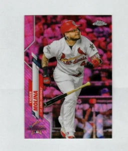 YADIER MOLINA PINK WAVE REFRACTOR 2020 Topps Chrome Update ALL STAR Cardinals - Picture 1 of 2