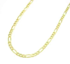 "Collana Maglia Catena Italiana Oro Giallo 10K 2,5mm Figaro 16"" - 22" - Foto 1 di 3
