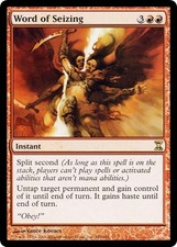 WORD OF SEIZING ~mtg NM Time Spiral Rare x1