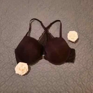 Adore Me Bra, Size 36D, Racerback, Black, Front-closure, Lacey - Picture 1 of 11