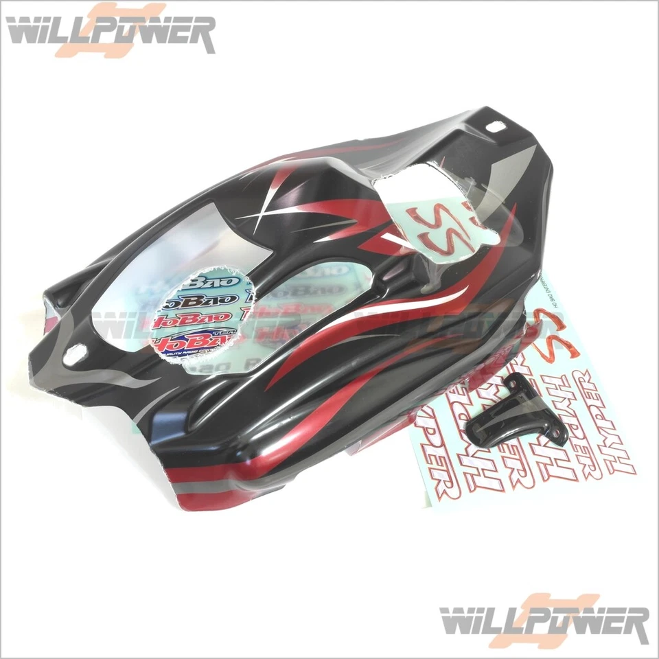 Hyper SS Printed Body(Black) #90042B (RC-WillPower) Hobao Buggy Rally - Image 1 of 1