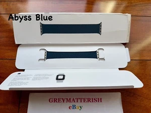 NOWY 45mm rozmiar 5 *ABYSS BLUE * PLECIONY solo loop 44/46/49mm / Ultra Apple zegarek - Zdjęcie 1 z 9