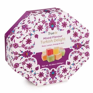 300g Mixed Flavour Turkish Delight Delicious Festive Stocking Filler Sweets Xmas - Picture 1 of 5