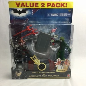El Caballero Oscuro - Capa de Batalla Batman vs. Destructo Estuche Joker ¡Paquete de 2 valor! ¡NUEVO! - Imagen 1 de 3