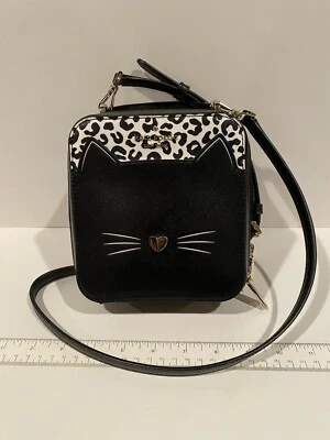 Bolso Bandolera Kate Spade Daisy Vanity Estampado de Gato Asa Superior Mini Bolso/Ligero Usado Foto 1 de 4