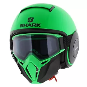 Shark Helmet Street Drak Neon serie matt green black GKK - Bild 1 von 7