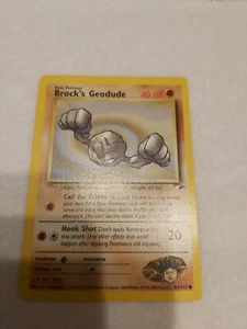 Pokemon Gym Heroes 66/132 Brocks Geodude Common Mint - Picture 1 of 2