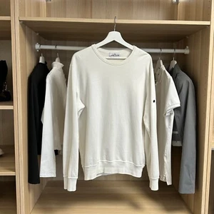Authentic Stone Island Mens Sweatshirt Size XL White Pullover Crewneck *No badge - Picture 1 of 10