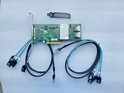 Fujitsu 9211-8i 6G HBA LSI FW:P20 IT Mode ZFS FreeNAS unRAID+2* SFF-8087 SATA EE. UU. Foto 1 de 4