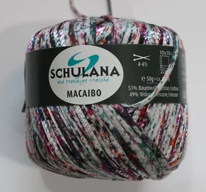 Yarn Schulana&Co. Macaibo Novelty Yarn Purple red Mix - Picture 1 of 3