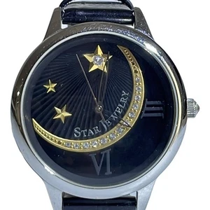 Auth STAR JEWELRY - Unconfirmed Black Women's Wrist Watch - Picture 1 of 6
