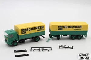 Herpa MAN F8 canvas/curtain truck-trailer 2a/3a "Schenker Hannover" 1:87 /H23311 - Picture 1 of 1