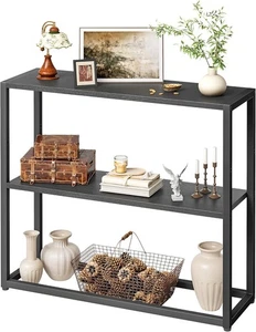 TIQLAB kleiner Eingangstisch, 29,5" schmaler Konsolentisch mit Ablagen, Sofatisch - Bild 1 von 9