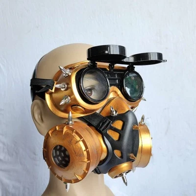 Gas Respirator Costume Mask Steampunk Dooms Day Halloween Masquerade Cosplay - Image 1 of 4