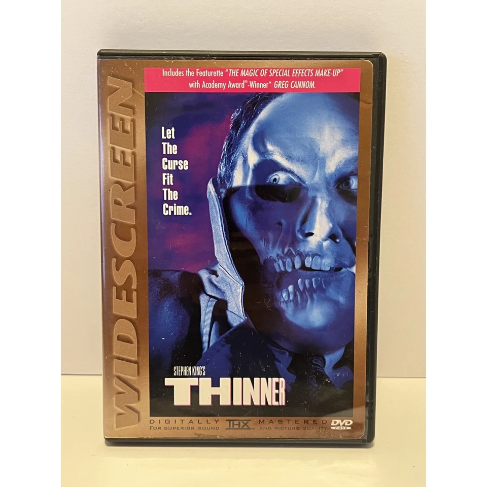 Stephen Kings Thinner DVD Widescreen Horror Greg Cannom Special Effects Foto 1 de 2