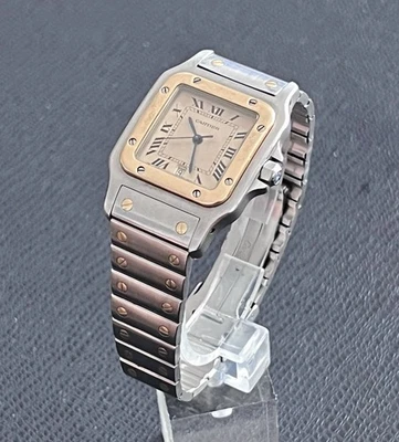 Cartier Santos Galbee Dark Ivory Dial 187901 29x41mm Two Tone  Quartz - Image 1 of 4
