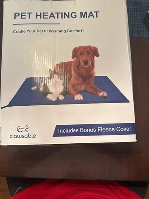clawsable pet heating mat, 6 temp levels,4 timer levels,waterproof,chew resistan - Image 1 of 3