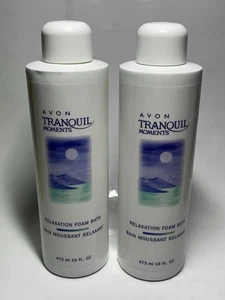 2x Avon Tranquil Moments - Relaxation Foam Bath - 473ml / 16 oz -NEW SEALED TWO - Picture 1 of 3