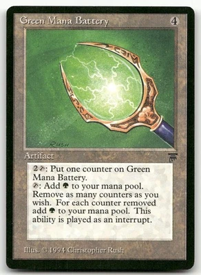 Green Mana Battery (NM) Legends LEG Magic MTG - Image 1 of 2