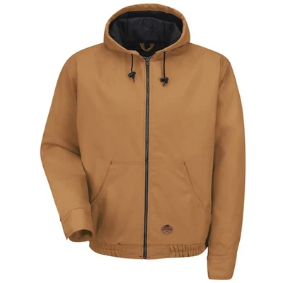 Red Kap Blended Duck Zip-Front Hooded Jacket - Image 1 of 3