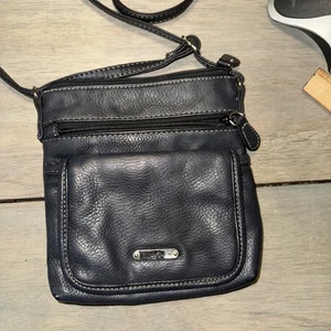 Multi Sac Umhängetasche Handtasche Navy Blau Vinyl Mehrere Taschen, Reißverschlüsse  - Bild 1 von 8