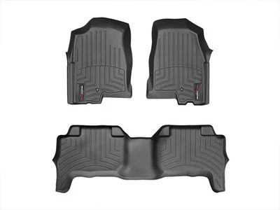 Forro de piso WeatherTech para Chevrolet Colorado 2004-2012 - primera y segunda fila, negro Foto 1 de 4