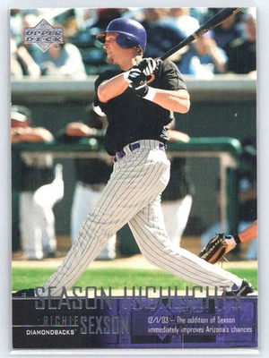 2004 Upper Deck Richie Sexson #477 Arizona Diamondbacks A-4 - Image 1 of 2