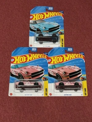 🔥Lot Of 3 Hot Wheels 2025 M/G Case Datsun 240Z Pink/Teal NIB HTF🔥 - Image 1 of 4