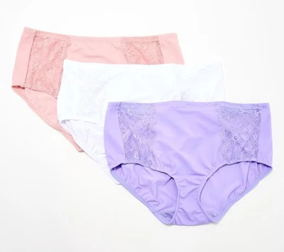 Breezies 女式内裤 S 码柔软支撑蕾丝内裤银色 A678631 — 第 1/4 张图片