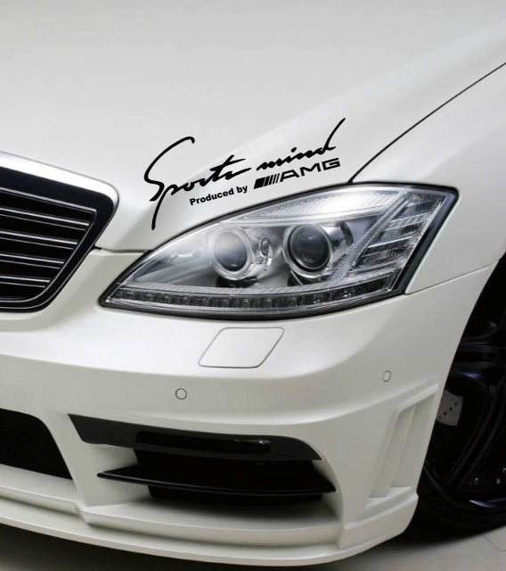 Adesivo emblema logotipo preto Sports Mind produzido por AMG Mercedes Benz clk63 - Imagem 1 de 1
