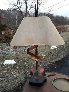 vintage Yasha Heifetz copper female figural lamp,rare form,signed - Picture 1 of 12