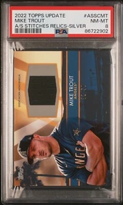 2022 TOPPS UPDATE ALL-STAR STITCHES RELICS jersey MIKE TROUT 32/50 made Angels - Picture 1 of 2