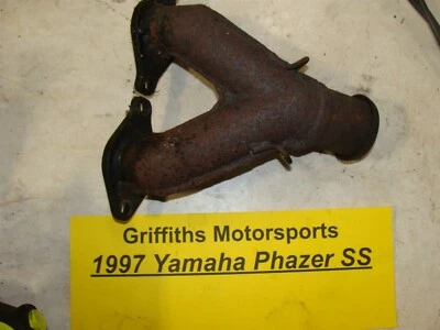 1997 Yamaha Phazer SS EXHAUST MANIFOLD Y PIPE 500 01 00 99 PZ 485 W SEALS GASKET - Imagem 1 de 4