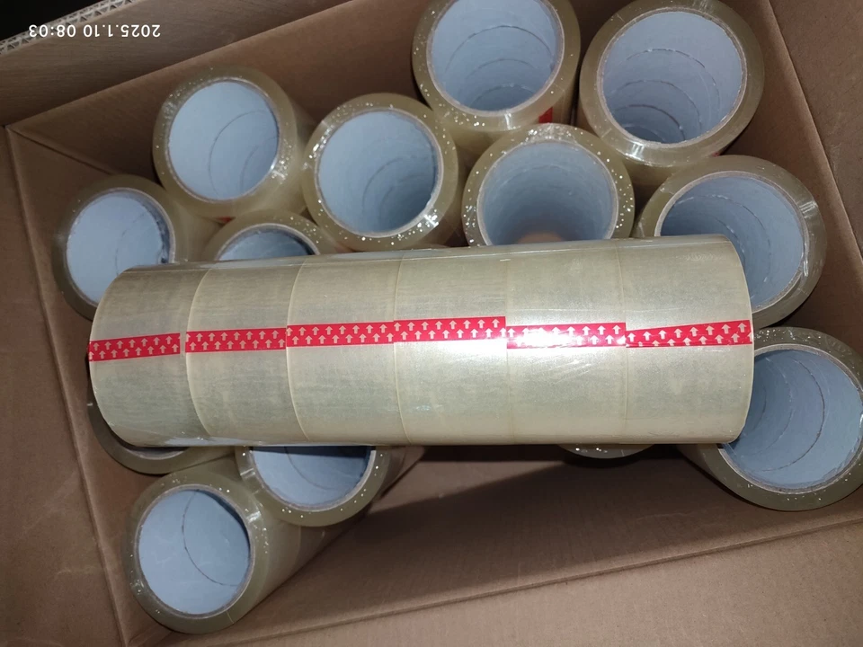 Up to 72 Rolls Sealing Clear Packing Shipping Tape 2" or 3" x 110 Yd - 1.8Mil - Image 1 of 4