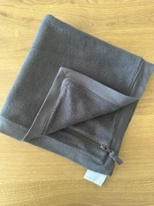 Pottery Barn Cozy Fleece Throw Pillow Cover 22”x22” Charcoal Gray~Christmas~NEW - Picture 1 of 2